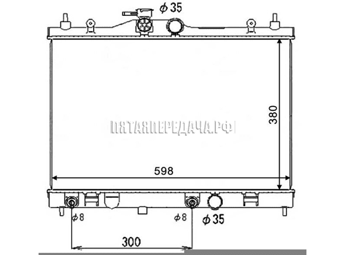 NISSAN TIIDA (05-), Japan make радиатор охлаждения AT для Nissan Tiida, Versa  C11, код 21460ED100, фотографии, изображения, фото, где купить, цена, схема