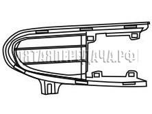 VW SHARAN (95-00), FORD GALAXY, SEAT ALHAMBRA решетка бампера передн прав для Ford Galaxy 1, VW Sharan, Seat Alhambra , код 1004055, фотографии, изображения, фото, где купить, цена, схема
